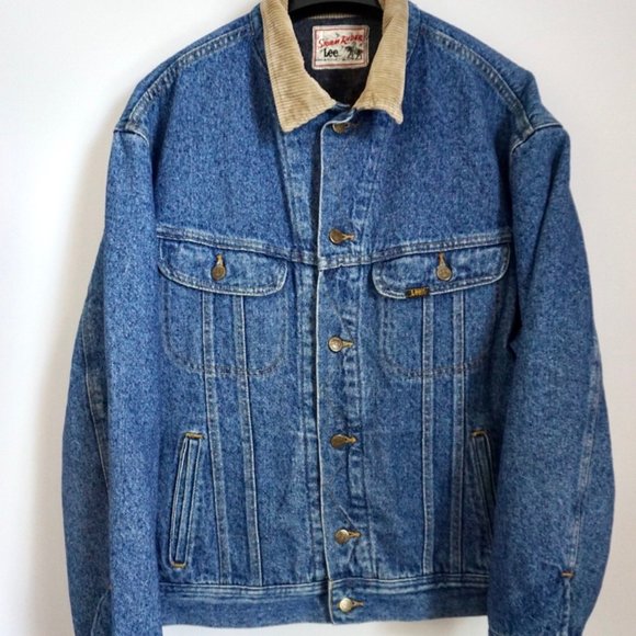 lee vintage sherpa stormrider denim jacket - Picture 1 of 1